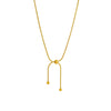 Wholesale Women's Titanium Steel Snake Bone Chain Necklace With Electroplating Treatment Cold Style Accessories