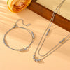 Wholesale Women's Titanium Steel Snake Bone Chain Necklace With Geometric Style