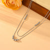 Wholesale Women's Titanium Steel Snake Bone Chain Necklace With Geometric Style