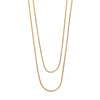Wholesale Women's Titanium Steel Snake Bone Chain Sweater Necklace With Geometric Pattern And Electroplating Treatment