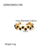 Wholesale Women's Titanium Steel Snakeshaped Geometric Open Ring With Electroplating