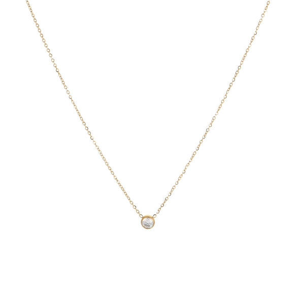 Wholesale Women's Titanium Steel Stainless Steel 18K Geometric Clavicle Chain Necklace Electroplated Minimalist Style Jewelry