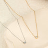 Wholesale Women's Titanium Steel Stainless Steel 18K Geometric Clavicle Chain Necklace Electroplated Minimalist Style Jewelry