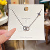 Wholesale Women's Titanium Steel Star Shape Gold Inlaid Clavicle Chain