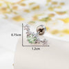 Wholesale Women's Titanium Steel Star Zircon Inlaid Ear Bone Nails