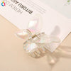 Wholesale Women's Transparent Electroplated Hair Grab Twist Cross Hairpin Hair Accessories