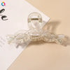 Wholesale Women's Transparent Electroplated Hair Grab Twist Cross Hairpin Hair Accessories