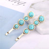 Wholesale Women's Trendy Round Deniershaped Multicolor Zinc Alloy Hairpin Clip