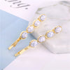 Wholesale Women's Trendy Round Deniershaped Multicolor Zinc Alloy Hairpin Clip