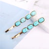 Wholesale Women's Trendy Round Deniershaped Multicolor Zinc Alloy Hairpin Clip