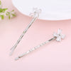 Wholesale Women's Trendy Zinc Alloy Flower Zircon Oneword Clip Hairpin In Light Luxury Style