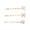 Wholesale Women's Trendy Zinc Alloy Flower Zircon Oneword Clip Hairpin In Light Luxury Style