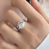 Wholesale Women's Ushape Geometric High Sense 925 Silver Ring With Electroplating