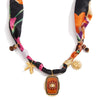 Wholesale Women's Ushaped Stainless Steel And Silk Scarf Chain Electroplated Necklace Jewelry For Holiday Vacation Style