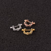 Wholesale Women's Ushaped Stainless Steel Zirconinlaid Ear Clip Jewelry