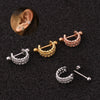 Wholesale Women's Ushaped Stainless Steel Zirconinlaid Ear Clip Jewelry