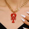 Wholesale Women's Vacation Style Animal Shaped Alloy Electroplated Pendant Necklace With Regular Chain