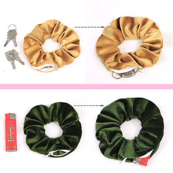 Wholesale Women's Velvet Cloth Purely Handmade Pig Intestine Hair Ring
