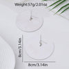 Wholesale Women's Versatile Geometric Alloy Electroplated Earrings