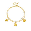 Wholesale Women's Versatile Stainless Steel Anklet With Animal And Zodiac Patterns