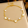 Wholesale Women's Versatile Stainless Steel Anklet With Animal And Zodiac Patterns