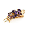 Wholesale Women's Vintage Alloy Grab Clip Hairpin With Butterfly Flower Rhinestone Electroplating