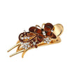 Wholesale Women's Vintage Alloy Grab Clip Hairpin With Butterfly Flower Rhinestone Electroplating