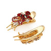 Wholesale Women's Vintage Alloy Grab Clip Hairpin With Butterfly Flower Rhinestone Electroplating