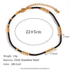 Wholesale Women's Vintage Fashion Geometric Stainless Steel 18K Gold Plated Micro Inlaid Natural Stone Devil's Eye Bracelet