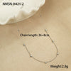 Wholesale Women's Vintage Fashion Stacked Multilayer Golden Bead Stainless Steel Geometric Necklace With Electroplating