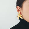 Wholesale Women's Vintage Fashion Zinc Alloy Flower Pistil Earrings With Electroplating
