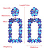 Wholesale Women's Vintage Geometric Alloy S925 Silver Needle Earrings With Diamond