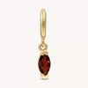 Wholesale Women's Vintage Geometric Copper Pendant With Mixed Gemstone Inlay And 18K Gold Vacuum Furnace Plating December Birthstone Design
