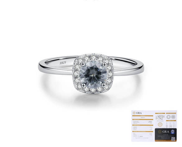 Wholesale Women's Vintage Geometric Diamond Ring S925 Silver
