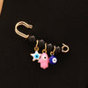 Wholesale Women's Vintage Geometric Drip Oil Iron Devil's Eye Brooch Pin