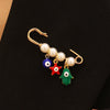 Wholesale Women's Vintage Geometric Drip Oil Iron Devil's Eye Brooch Pin