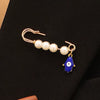 Wholesale Women's Vintage Geometric Drip Oil Iron Devil's Eye Brooch Pin