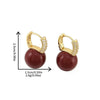 Wholesale Women's Vintage Geometric Dripping Oil Earrings With Electroplating