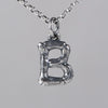 Wholesale Women's Vintage Geometric English Letter S925 Silver Necklace Pendant