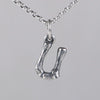 Wholesale Women's Vintage Geometric English Letter S925 Silver Necklace Pendant