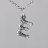 Wholesale Women's Vintage Geometric English Letter S925 Silver Necklace Pendant