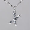 Wholesale Women's Vintage Geometric English Letter S925 Silver Necklace Pendant