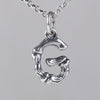 Wholesale Women's Vintage Geometric English Letter S925 Silver Necklace Pendant