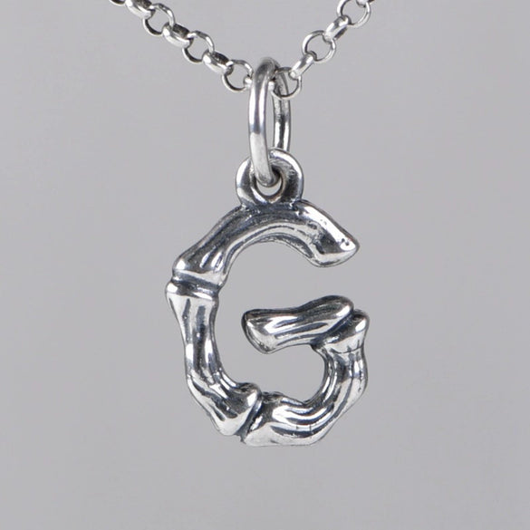 Wholesale Women's Vintage Geometric English Letter S925 Silver Necklace Pendant