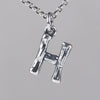 Wholesale Women's Vintage Geometric English Letter S925 Silver Necklace Pendant