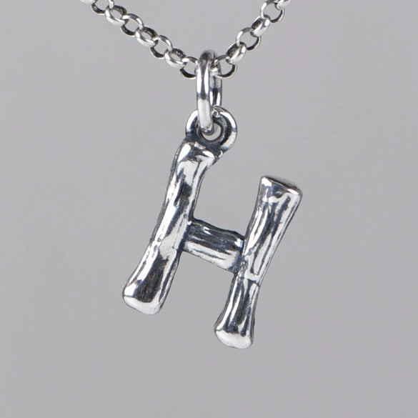 Wholesale Women's Vintage Geometric English Letter S925 Silver Necklace Pendant