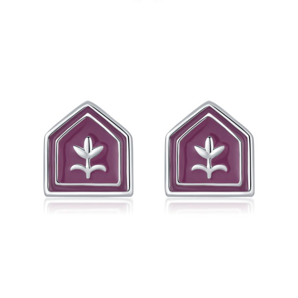 Wholesale Women's Vintage Geometric Plants And Flowers 925 Sterling Silver Electroplated Earrings