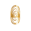 Wholesale Women's Vintage Geometric Stainless Steel Irregular Oval Ring With Electroplating