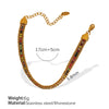 Wholesale Women's Vintage Geometric 316L Stainless Steel Multilayer Wide Chain Bracelet With Electroplating