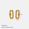 Wholesale Women's Vintage Imitation Pearl Earrings Retro Style Titanium Steel 18K Goldplated Ear Jewelry